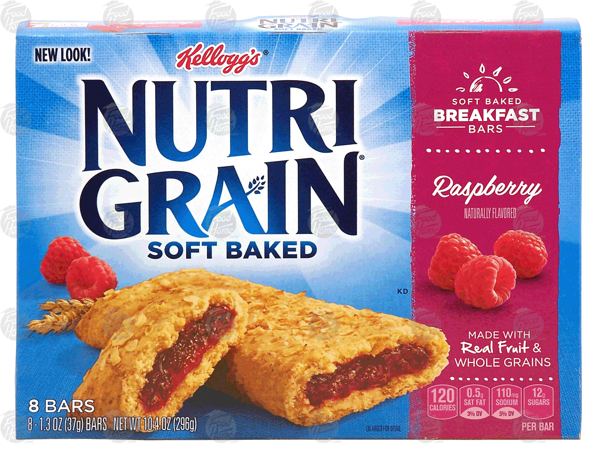 Kellogg's Nutri-Grain soft baked raspberry breakfast bars, 8-bars Full-Size Picture